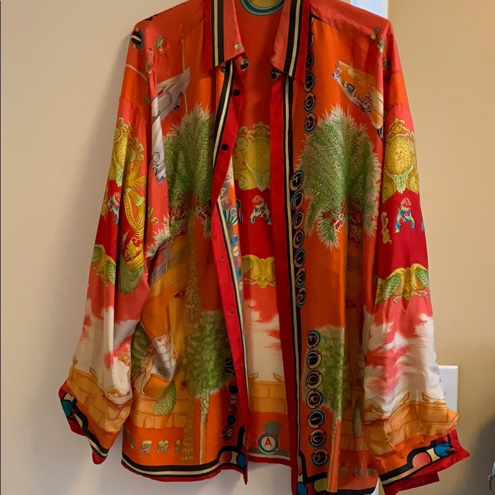 Vintage Versace silk shirt special Miami edition